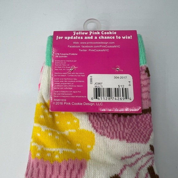 Socks fun socks colorful socks new 3 pairs cupcake socks cake design pink cookie - Picture 4 of 7